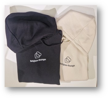 Hoodies Bi-Bi schwarz/beige